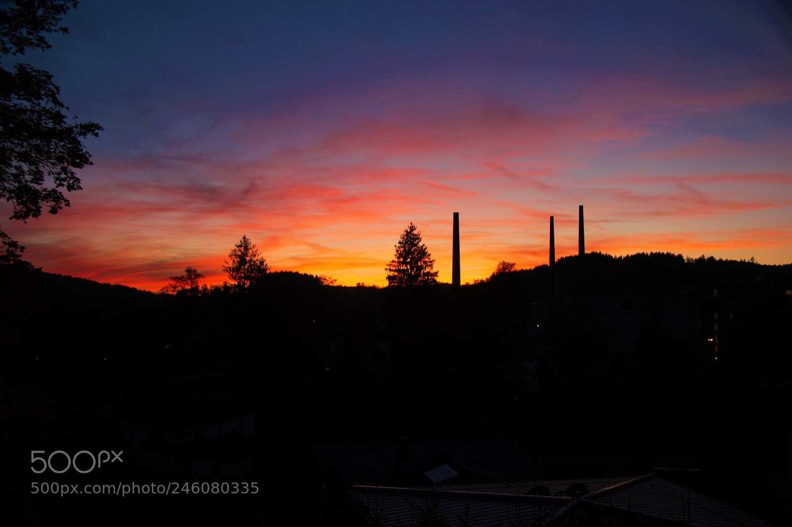 Sony Alpha DSLR-A350 sample photo. Zwiesel sunset 2 photography