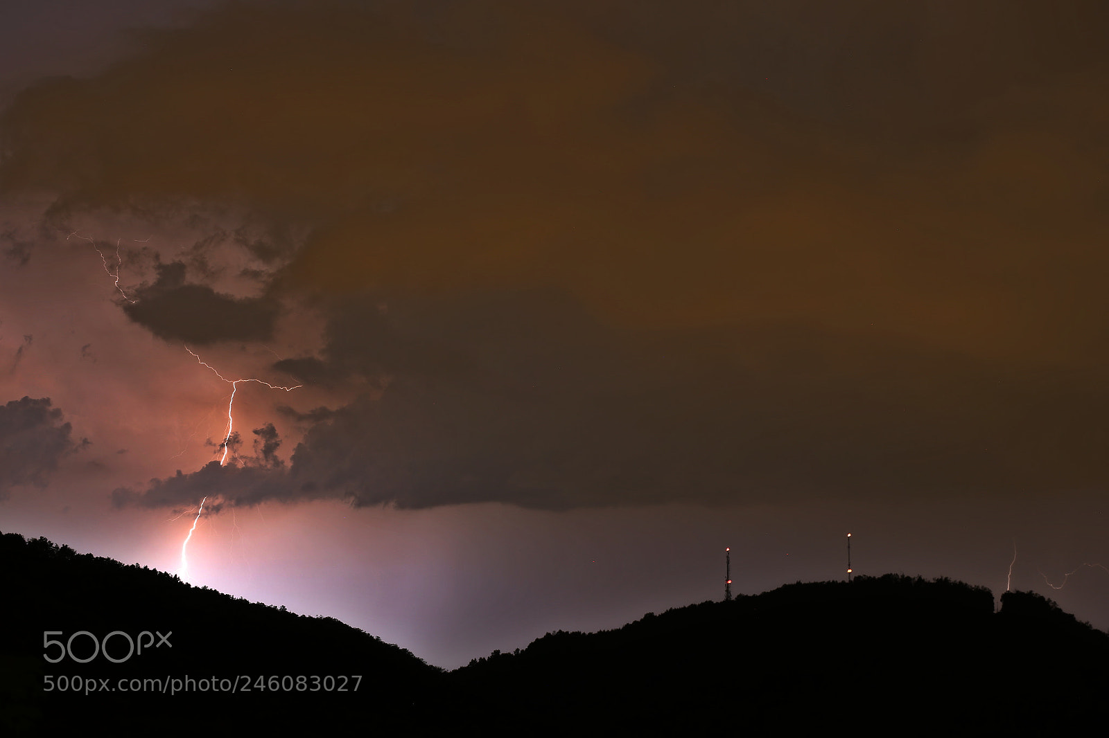 Canon EF 70-200mm F2.8L IS II USM sample photo. Lightning photography