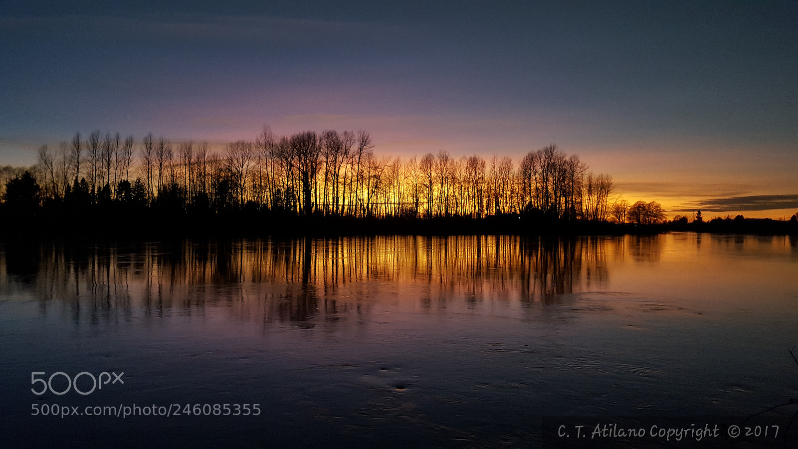 Samsung GALAXY S6 edge sample photo. Sunset skagit river photography