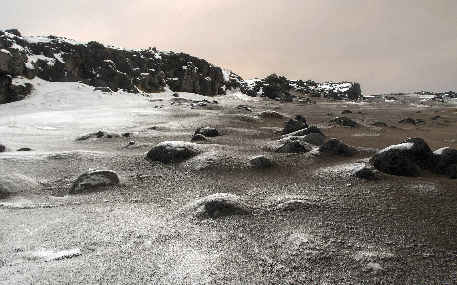 Canon PowerShot G7 X Mark II sample photo. Snowy beach in iceland photography
