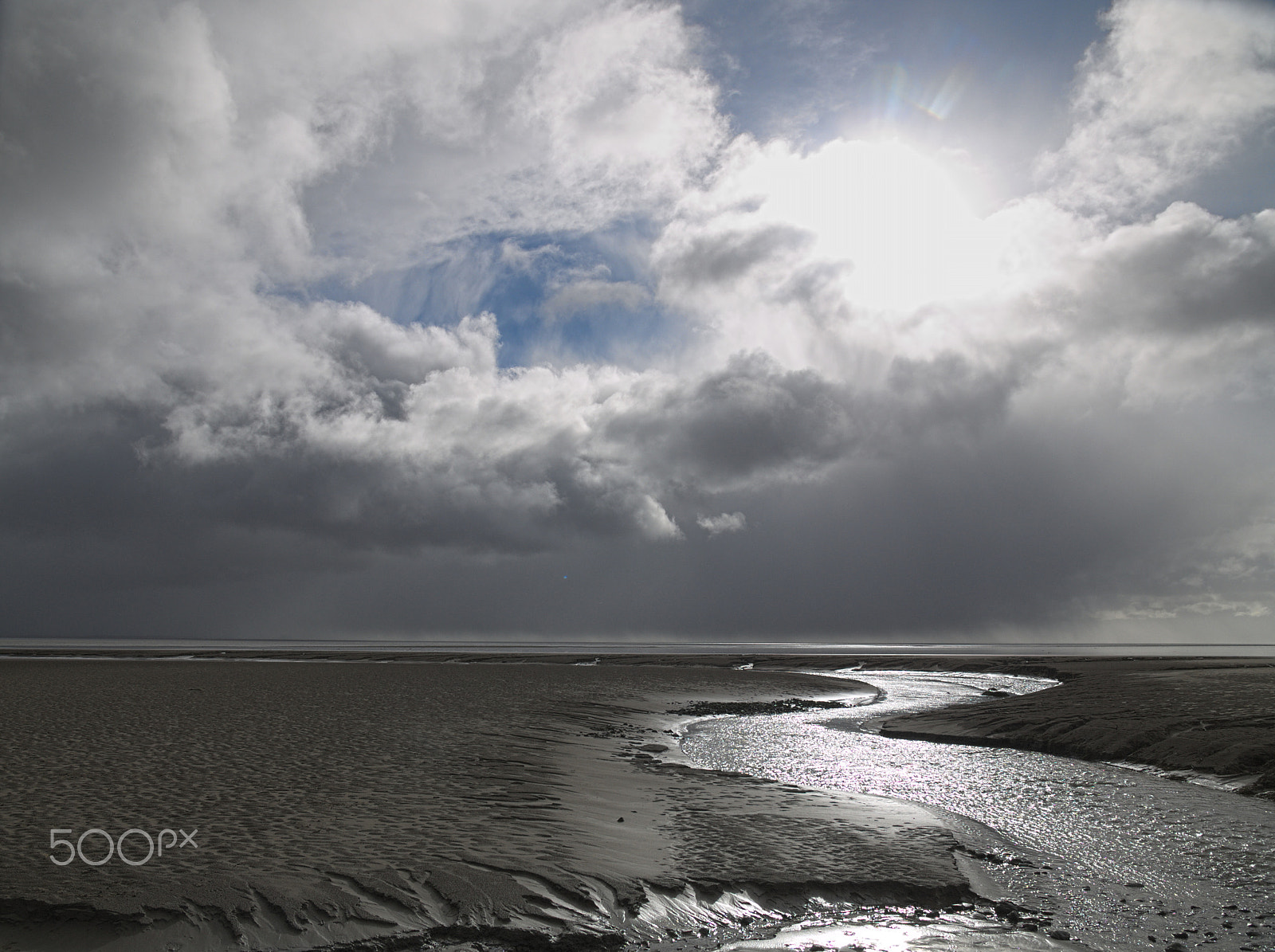 Leica Digilux 3 sample photo. Storm over morecambe bay,  ulverston, cumbria photography