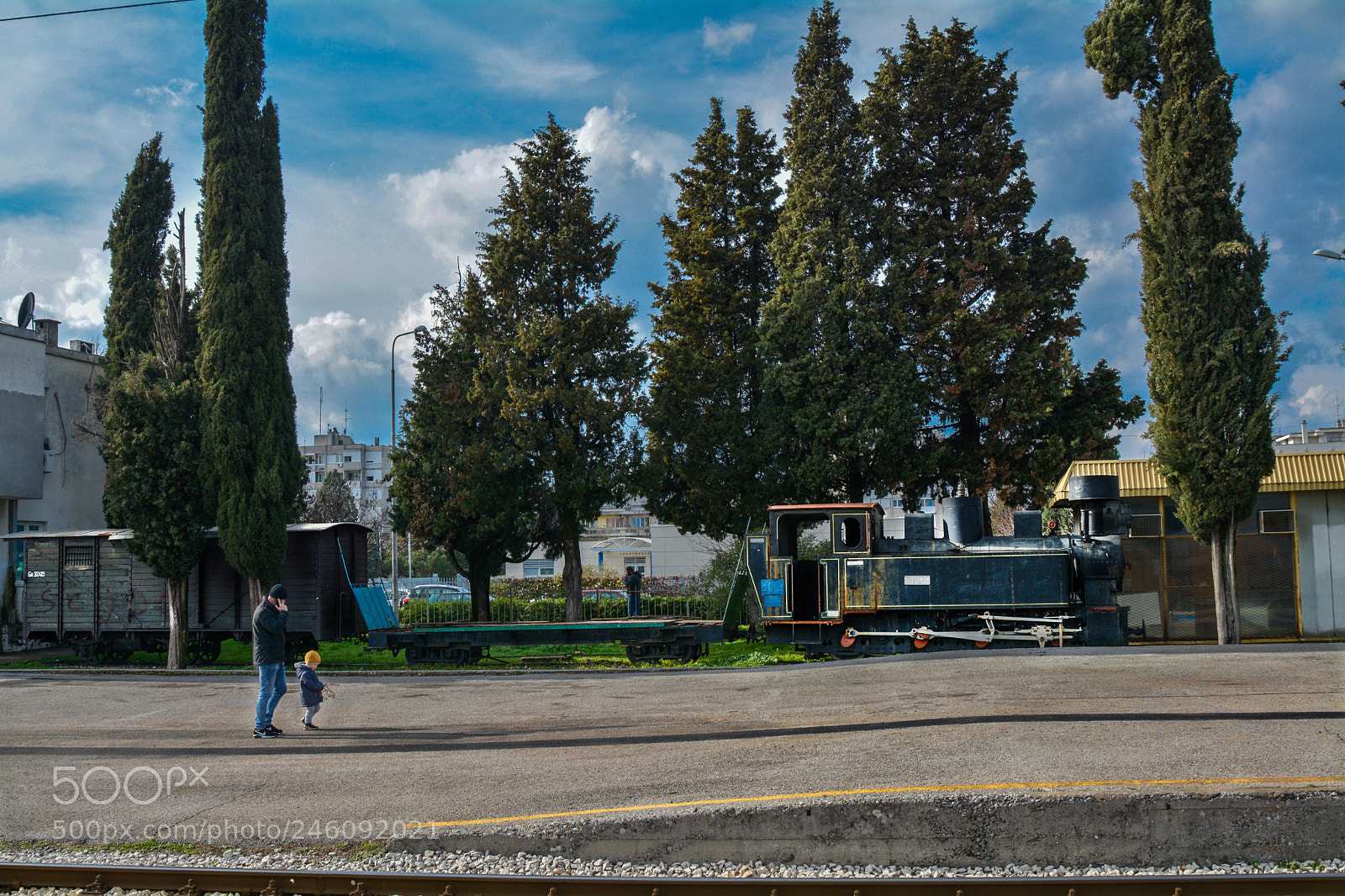 Nikon D7100 sample photo. Old train photography