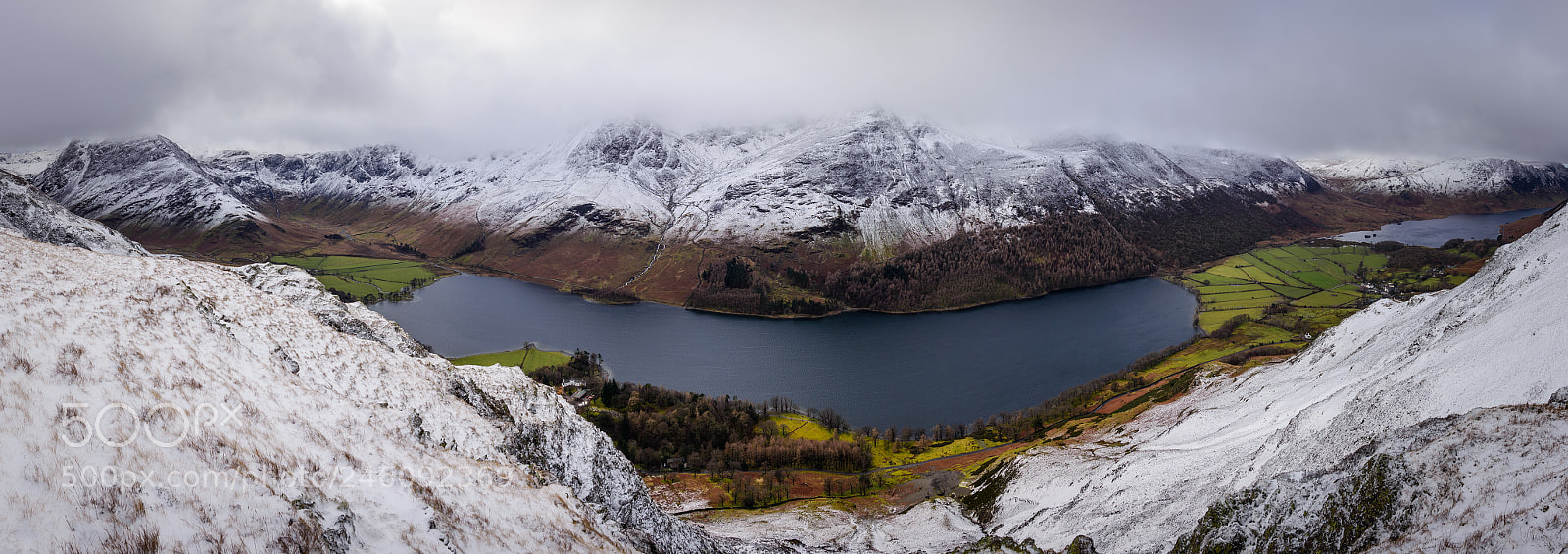 Nikon D610 sample photo. Buttermere valley from high photography