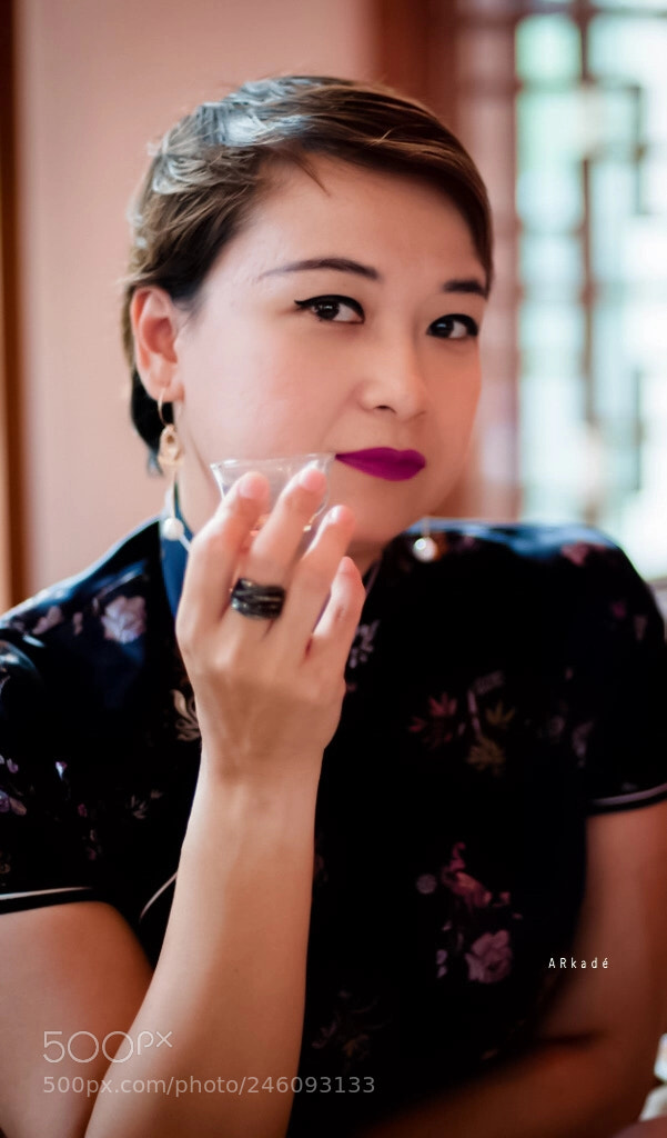 Nikon D300 sample photo. Her tea photography