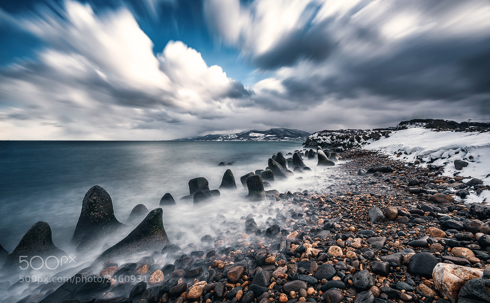 Nikon D810 sample photo. Coast in otaru i photography