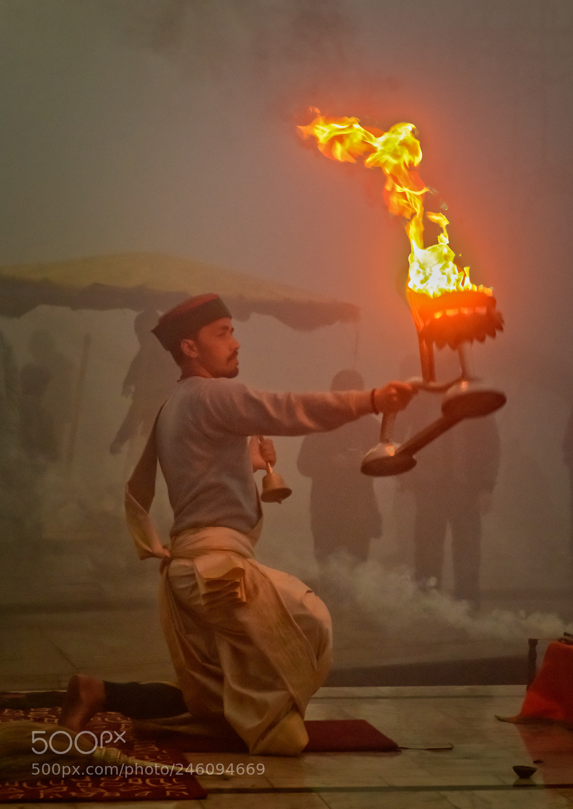 Nikon D850 sample photo. Ganga aarti ceremony on photography
