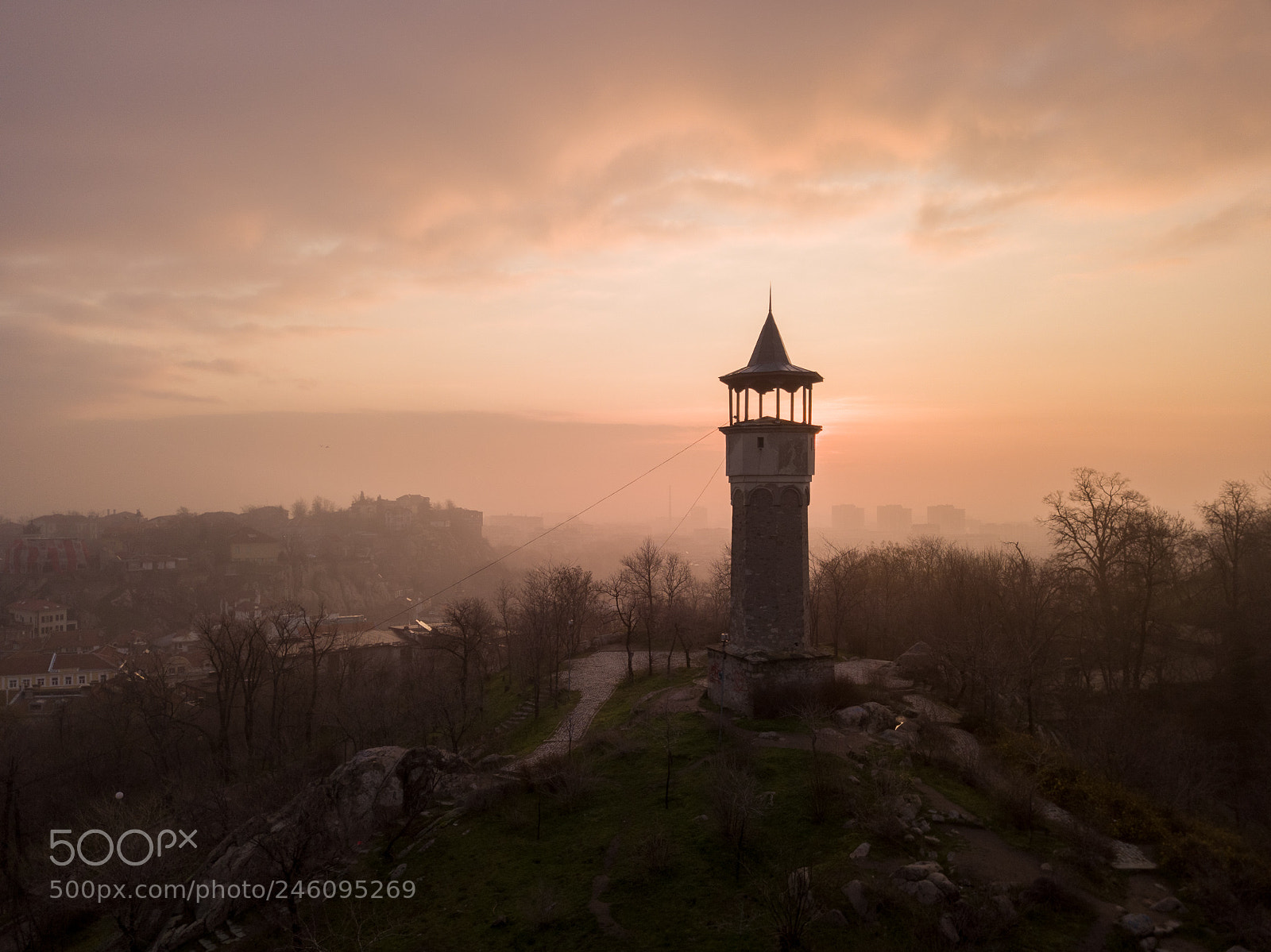 DJI FC220 sample photo. The old clock tower photography