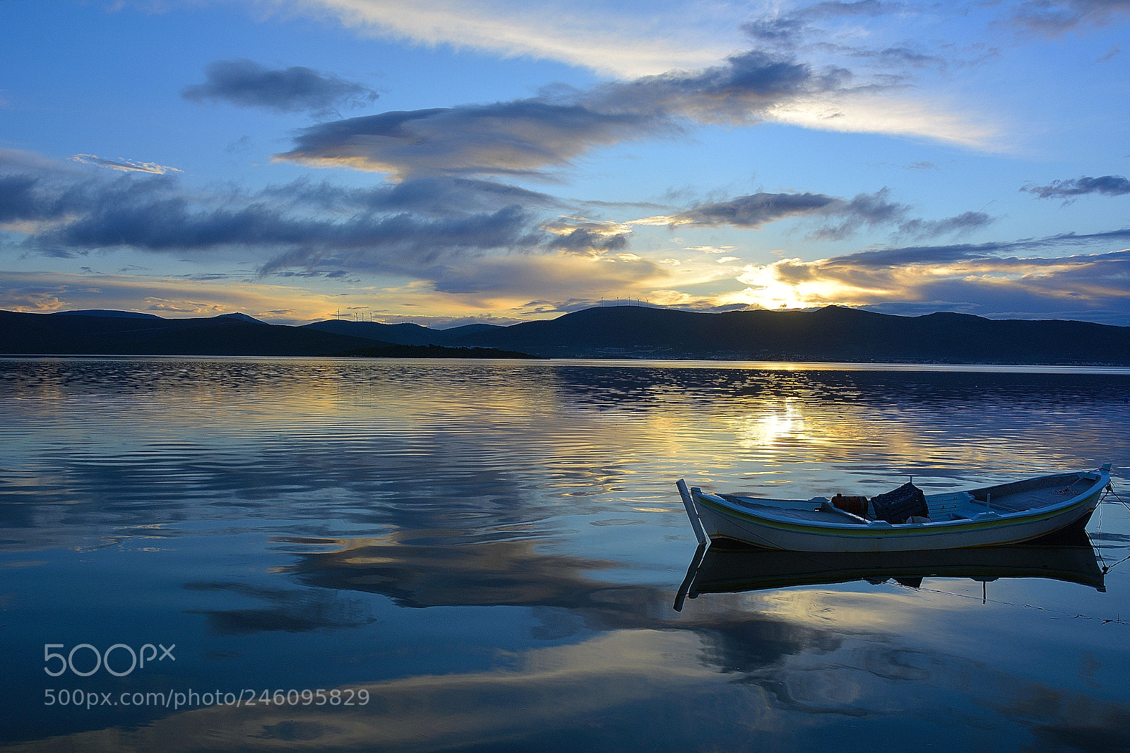 Nikon D7100 sample photo. Sunset-boat photography
