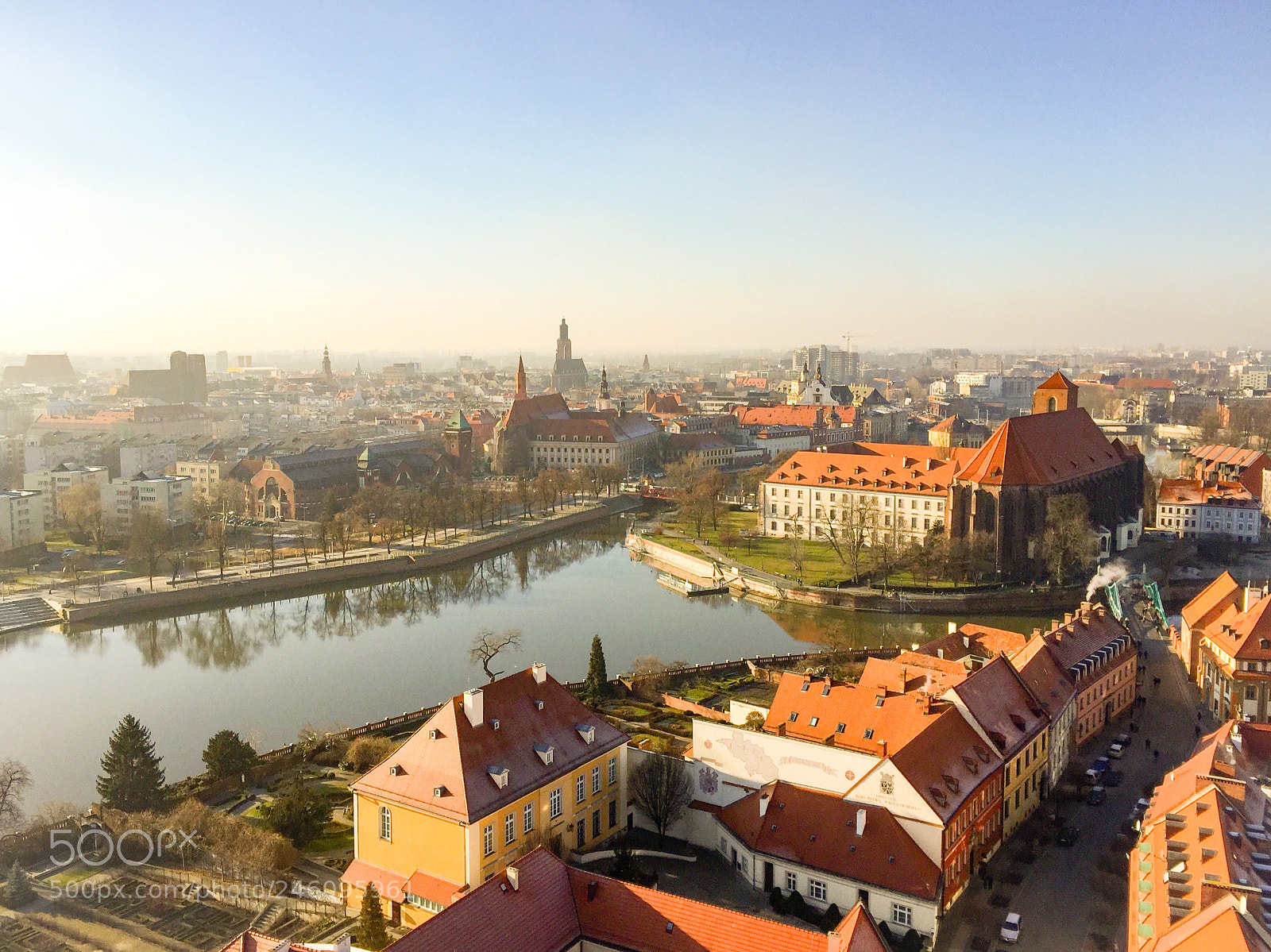 Apple iPhone 6 Plus sample photo. Wroclaw from above photography