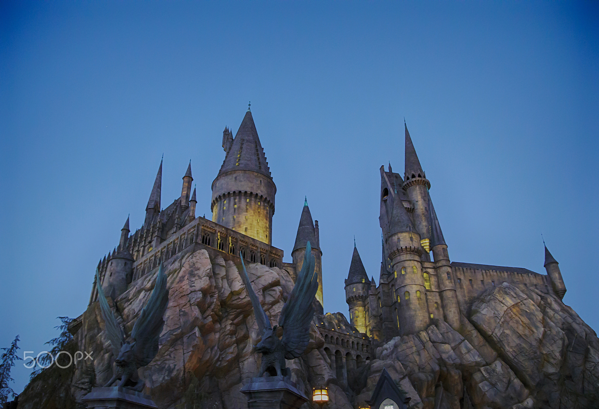 UNIVERSAL CITY CA,USA: June 30 2017: The Wizarding World of Harr