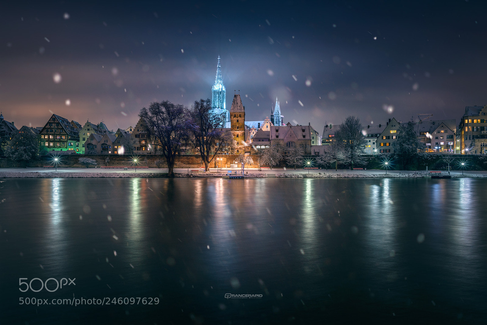 Nikon D800 sample photo. Ulm im schneegest ber photography