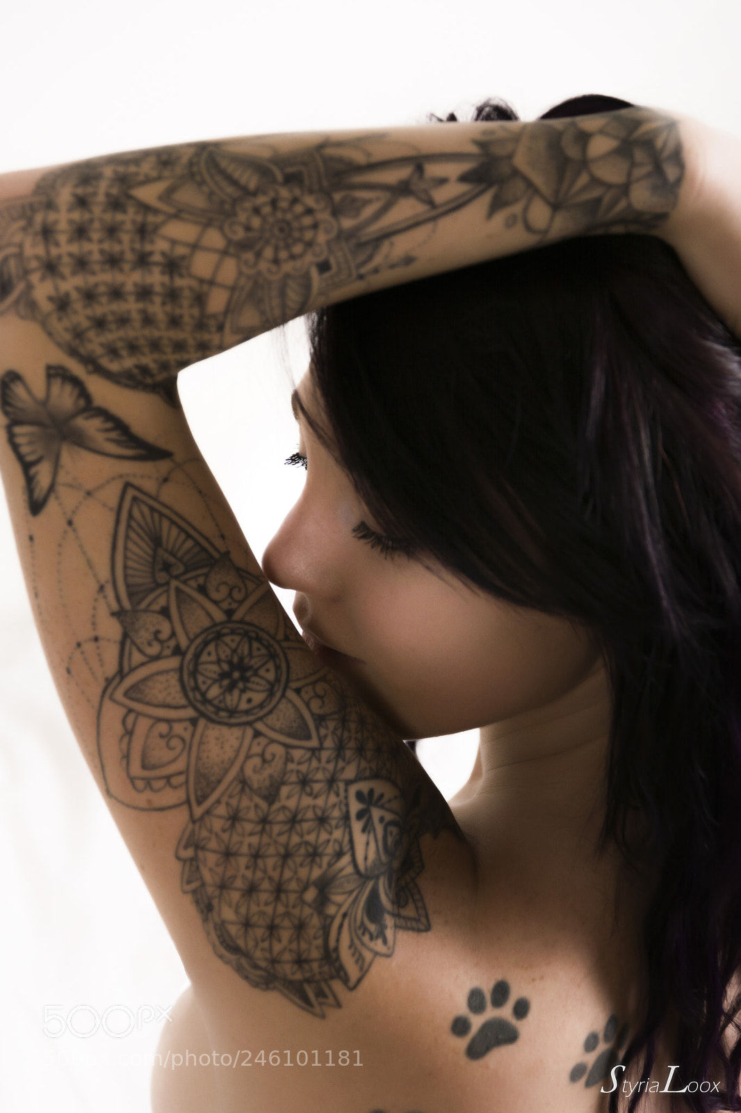 Nikon D7100 sample photo. Inked-model-portrait photography