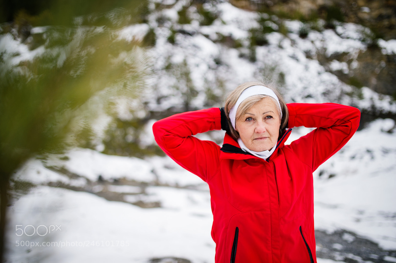 Nikon D4S sample photo. Senior woman jogging in photography