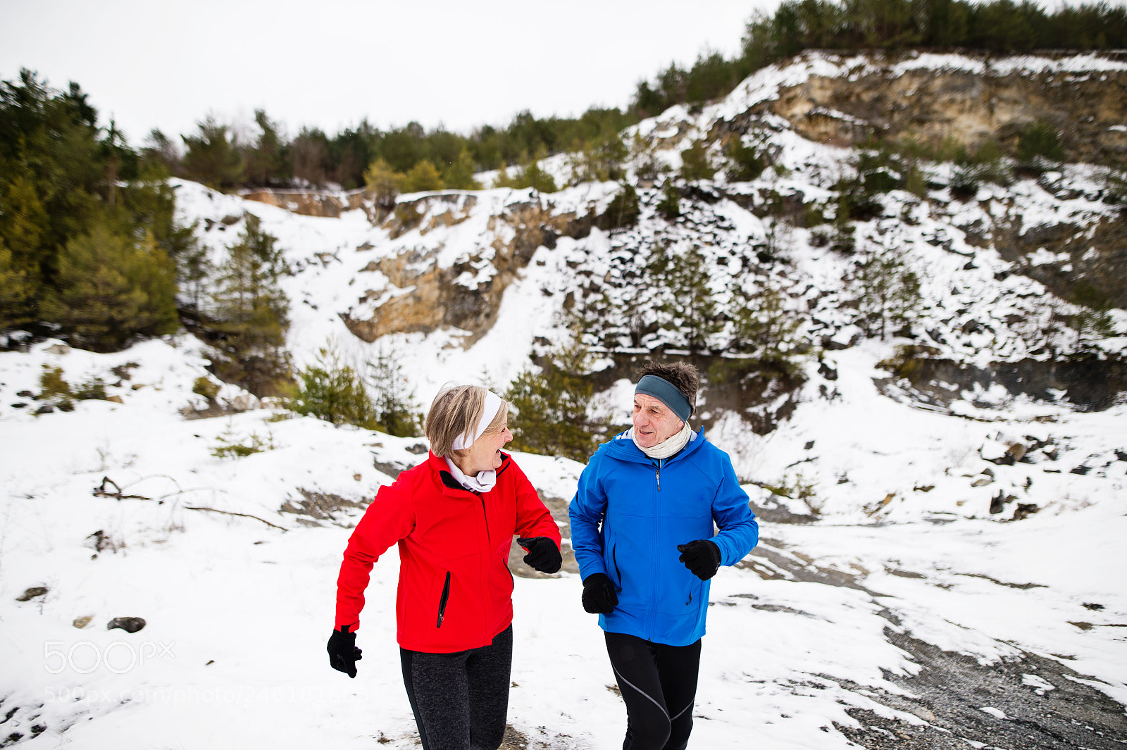 Nikon D4S sample photo. Senior couple jogging in photography