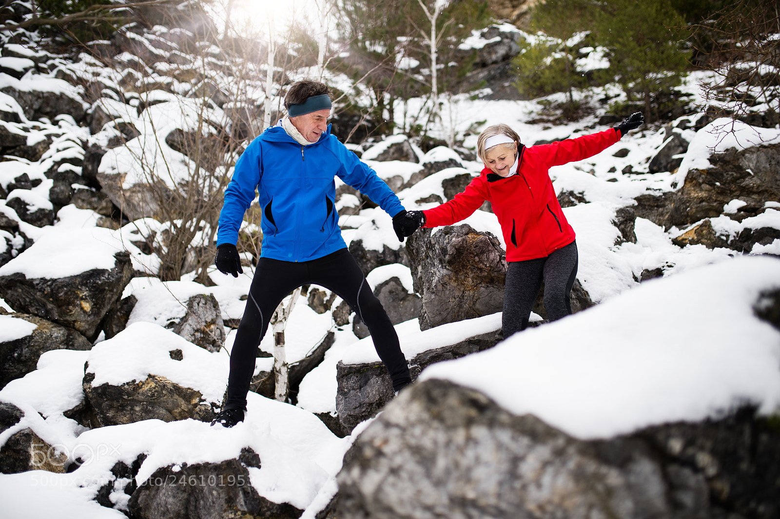 Nikon D4S sample photo. Senior couple jogging in photography