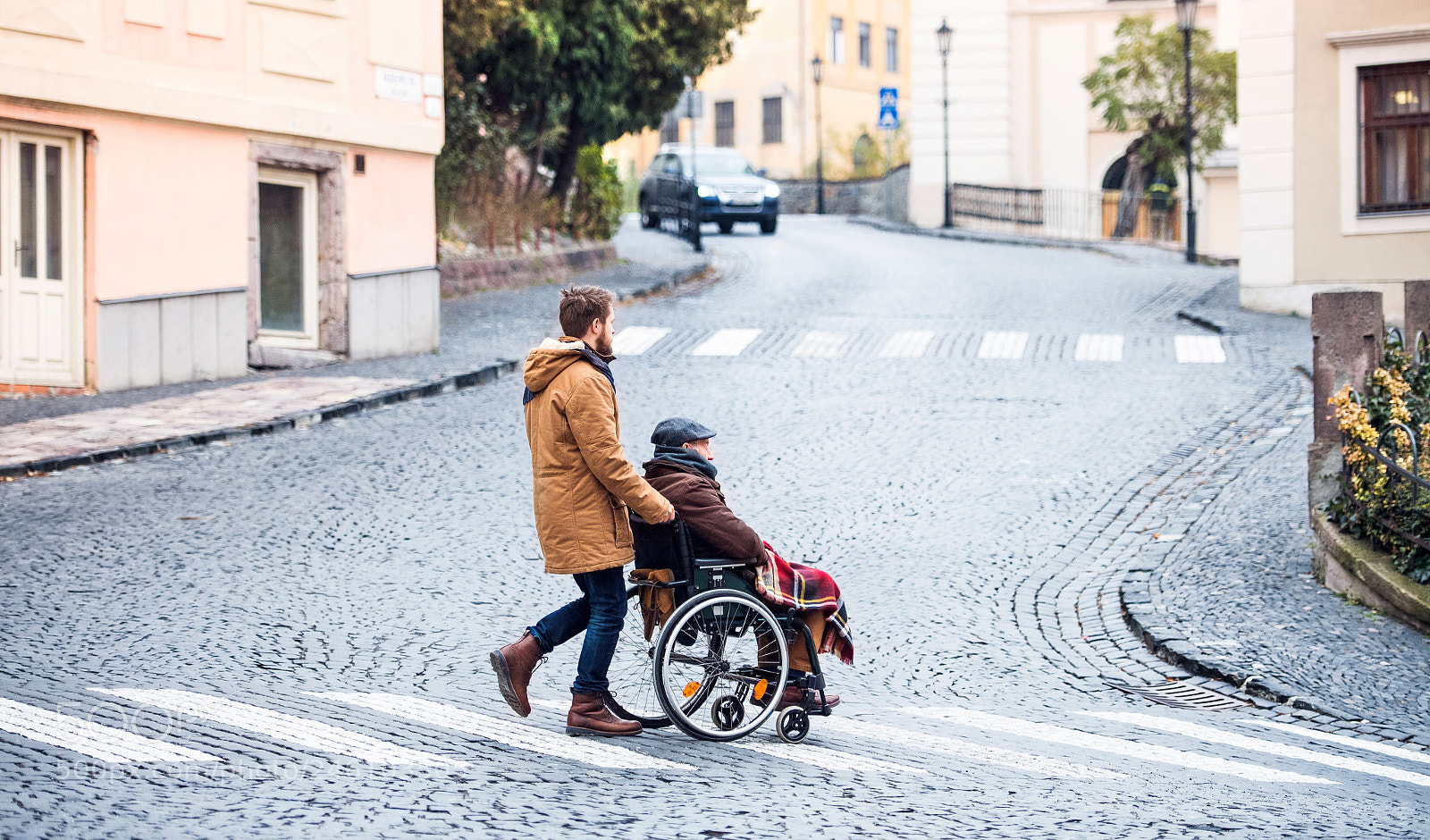 Nikon D5 sample photo. Senior father in wheelchair photography