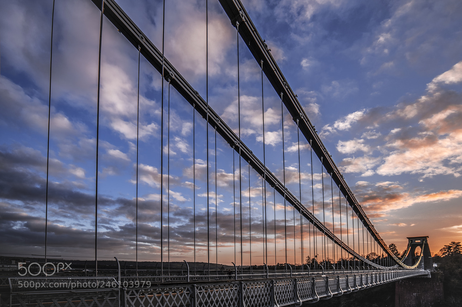 Nikon D610 sample photo. Bristol suspension bridge photography