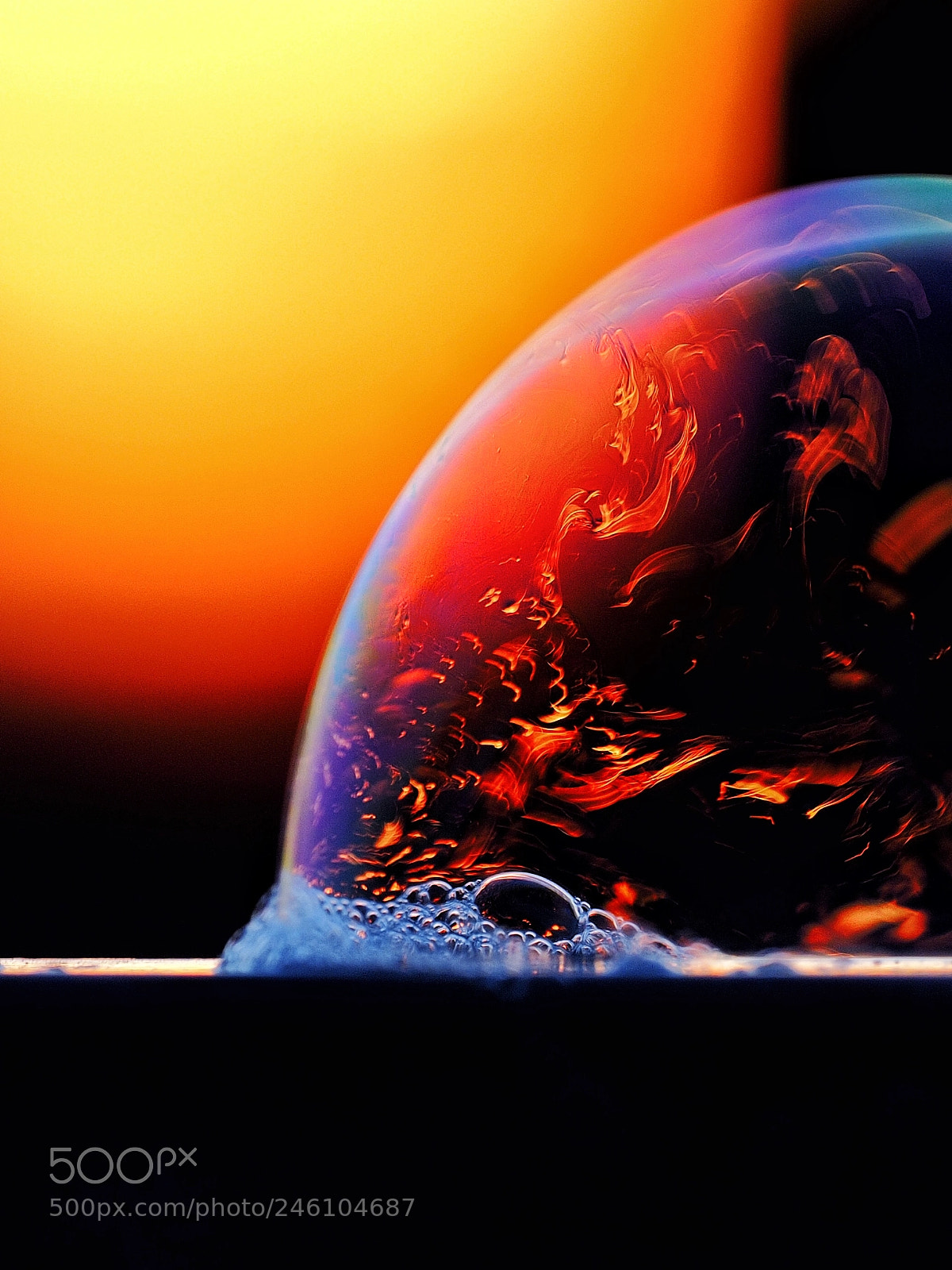 Olympus OM-D E-M1 sample photo. Burning bubble photography