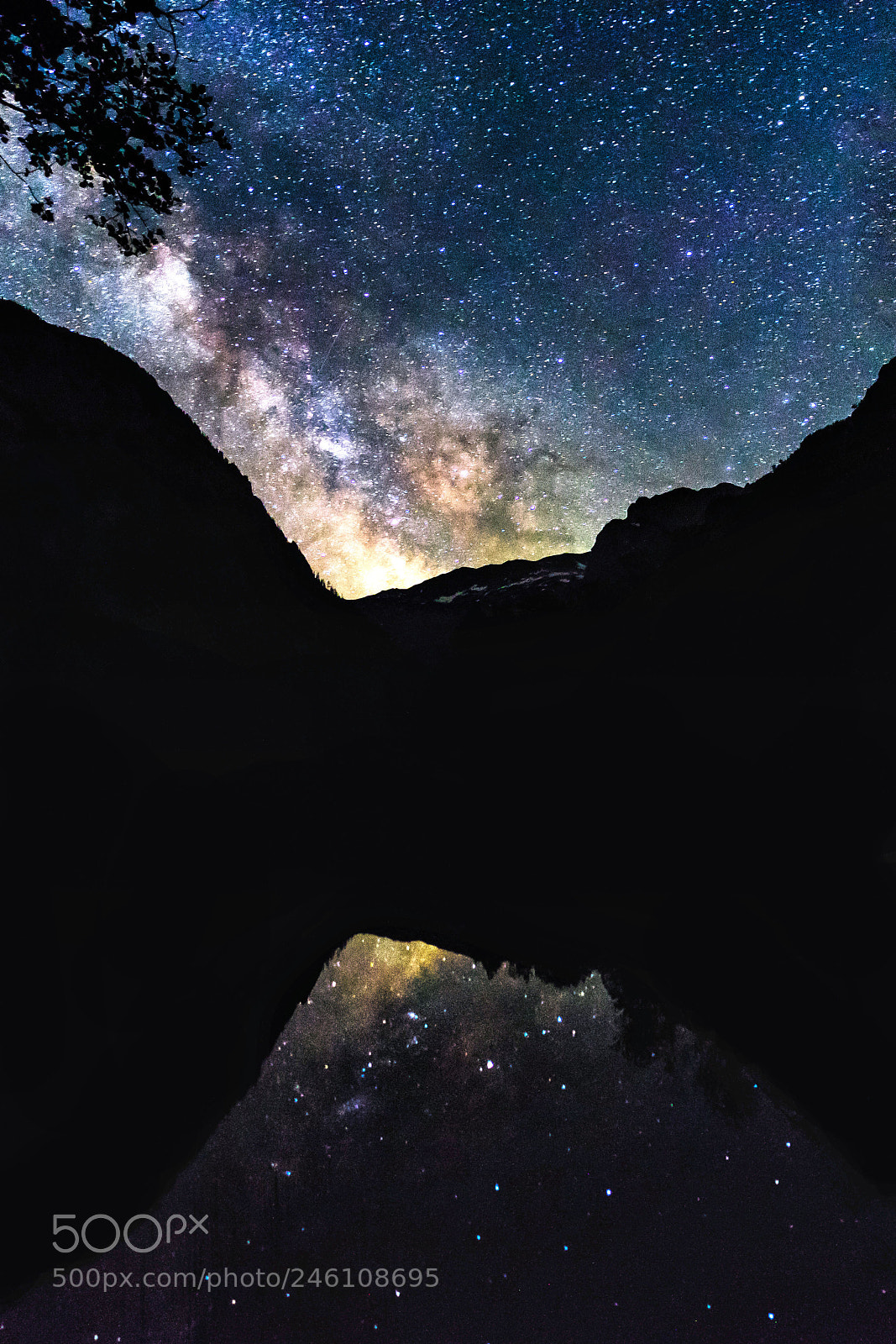 Sony a7 sample photo. Milky way reflection in photography