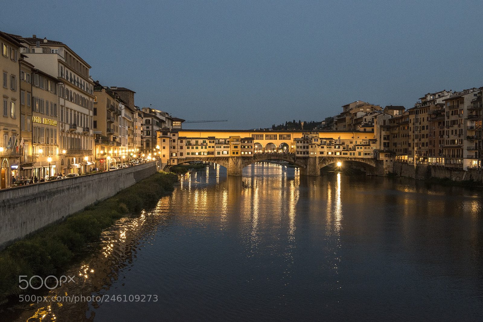 Nikon D800 sample photo. Florence old bridge photography
