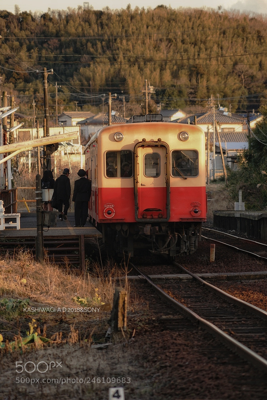 Sony a7 II sample photo. Nostalgia train in japan photography