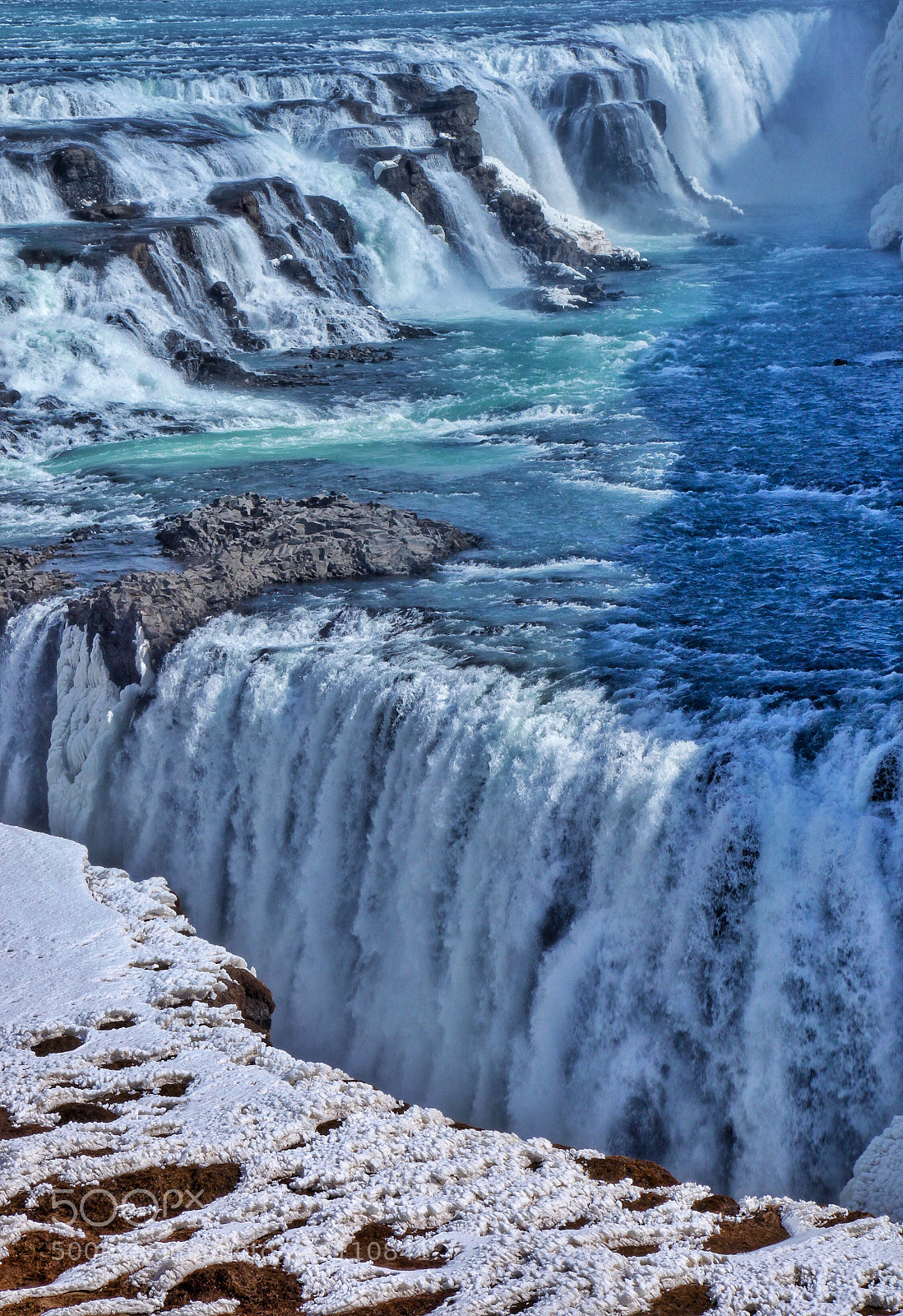 Canon EOS 500D (EOS Rebel T1i / EOS Kiss X3) sample photo. Gullfoss, iceland photography