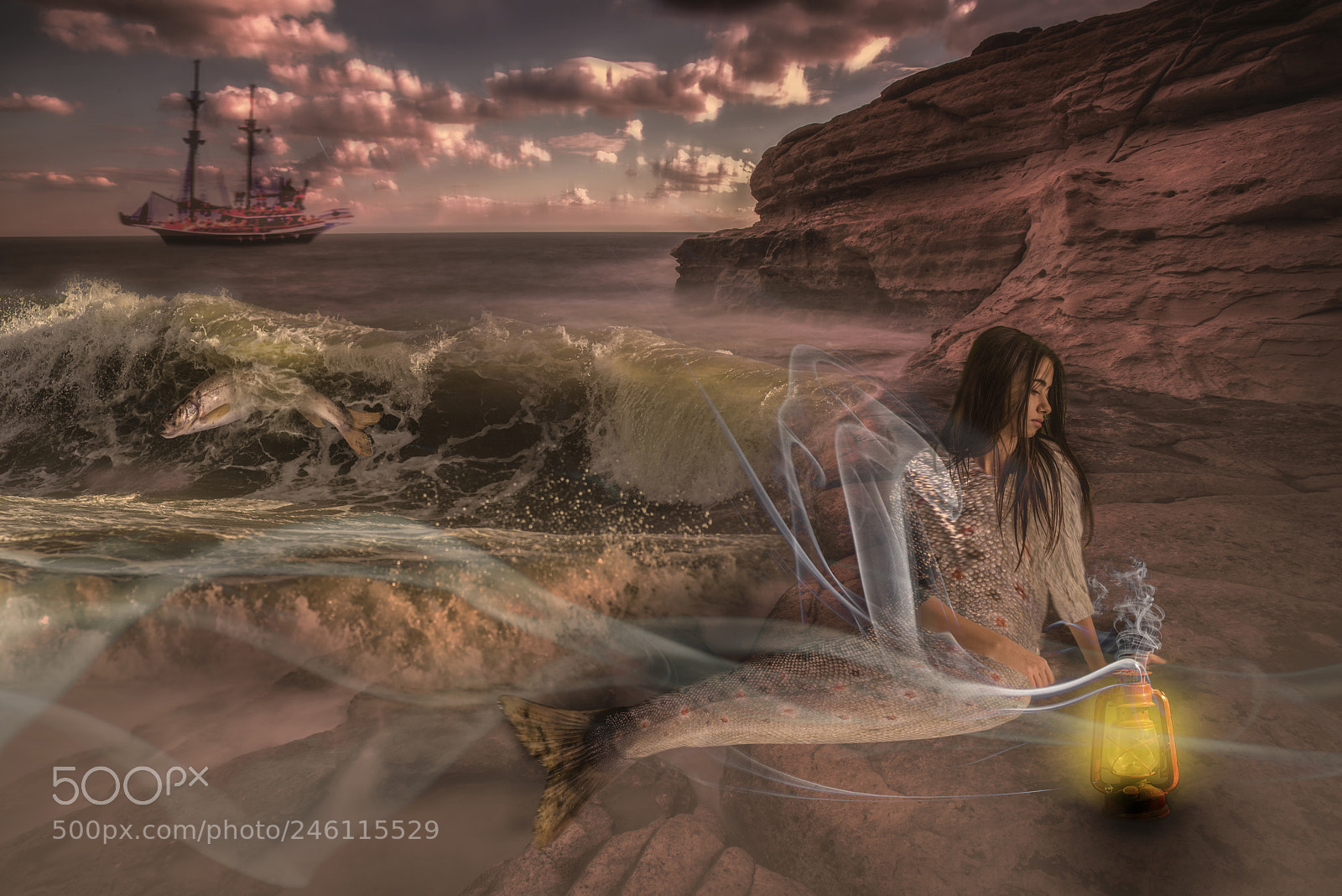 Nikon D800E sample photo. Mermaid illustration photography