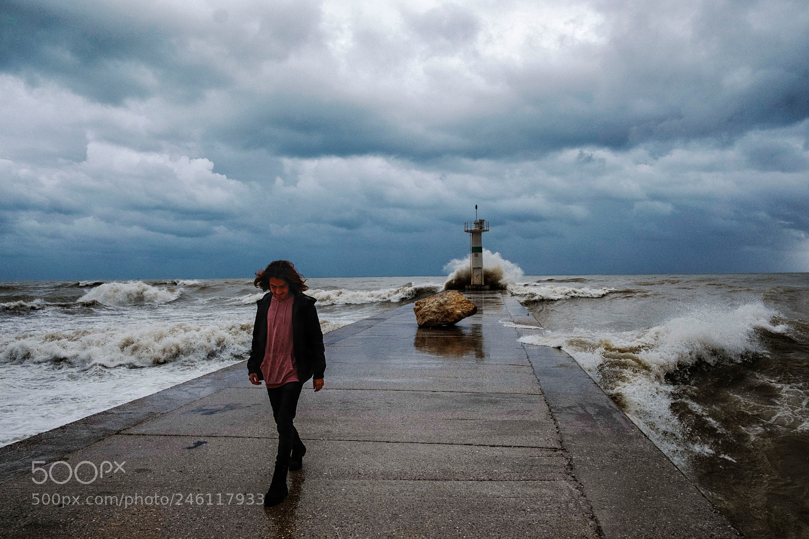Fujifilm X-Pro2 sample photo. Wave and boy photography