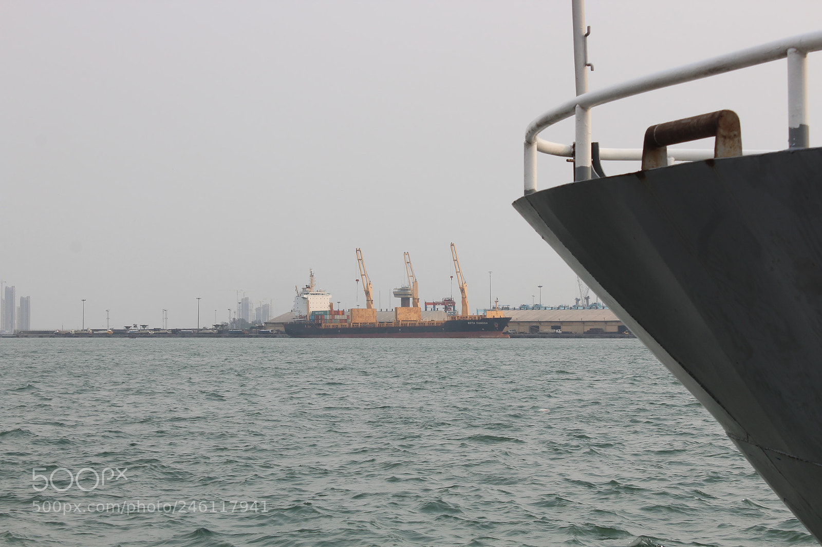 Canon EF-S 18-55mm F3.5-5.6 III sample photo. Cloudleess lagos port photography
