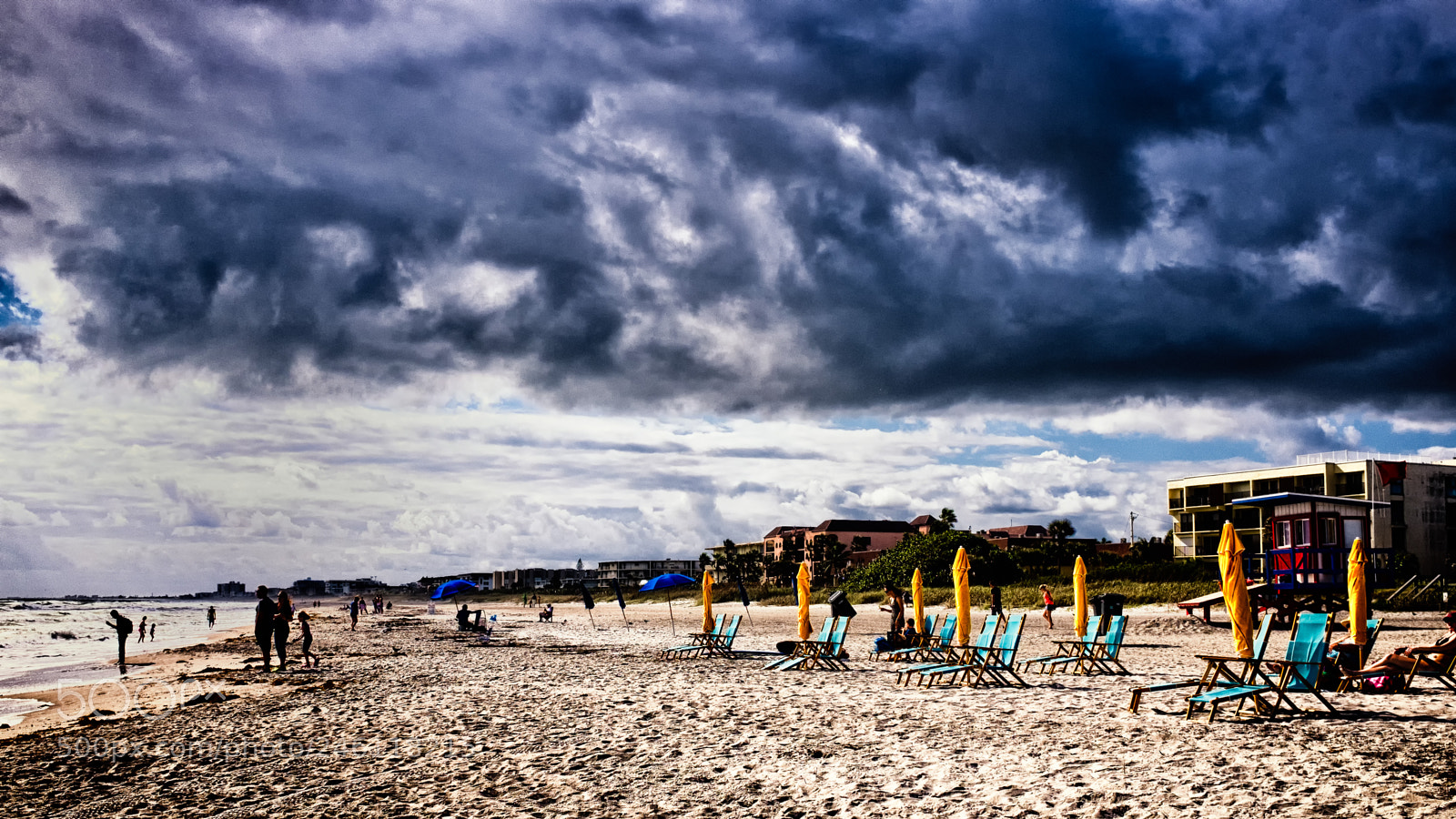 Fujifilm X100S sample photo. Dark beach day (color) photography