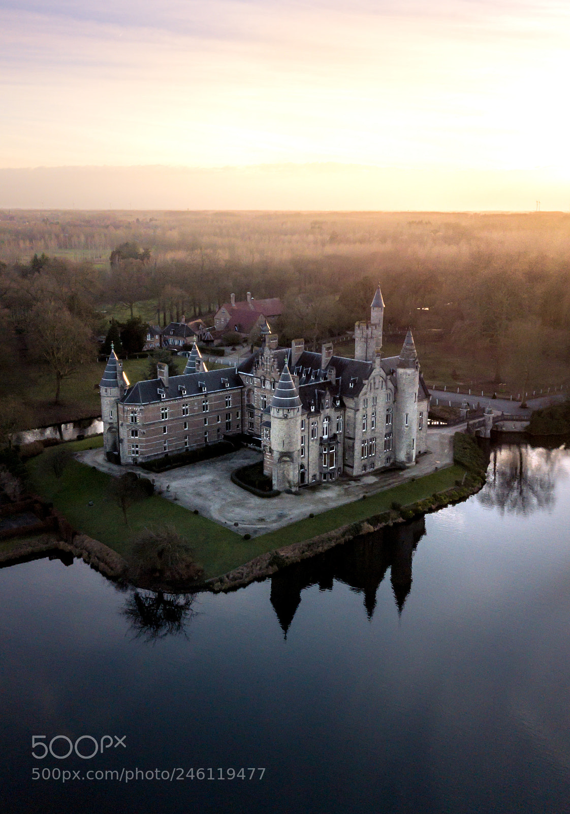 DJI FC220 sample photo. Chateau de marnix de photography