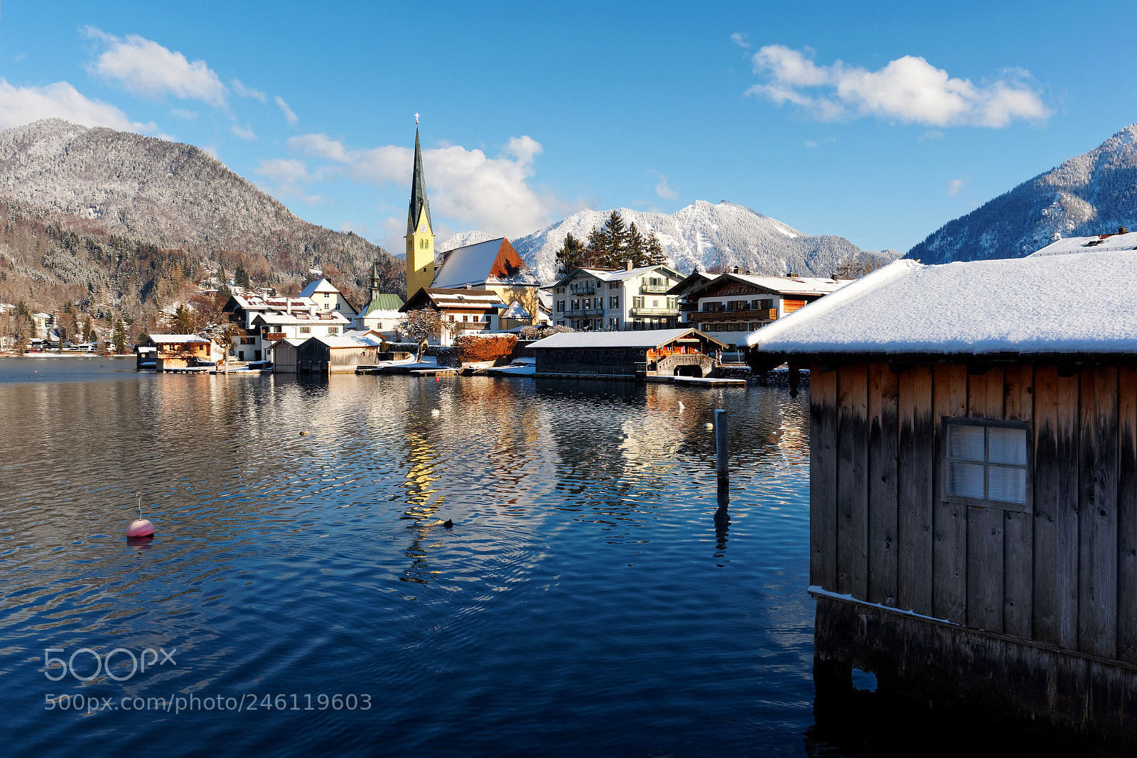 Olympus OM-D E-M1 sample photo. Bavarian postcard - winter photography