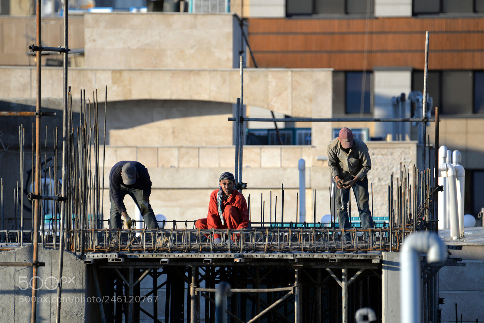 Nikon D610 sample photo. Workers photography