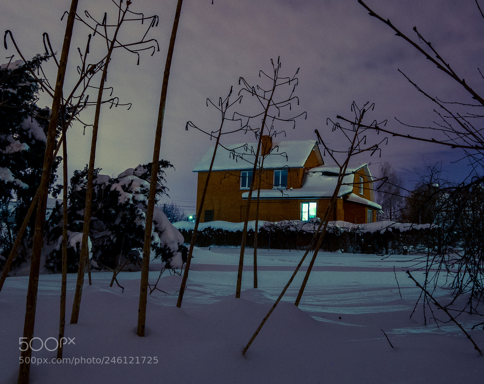 Pentax K-30 sample photo. Winter evening photography