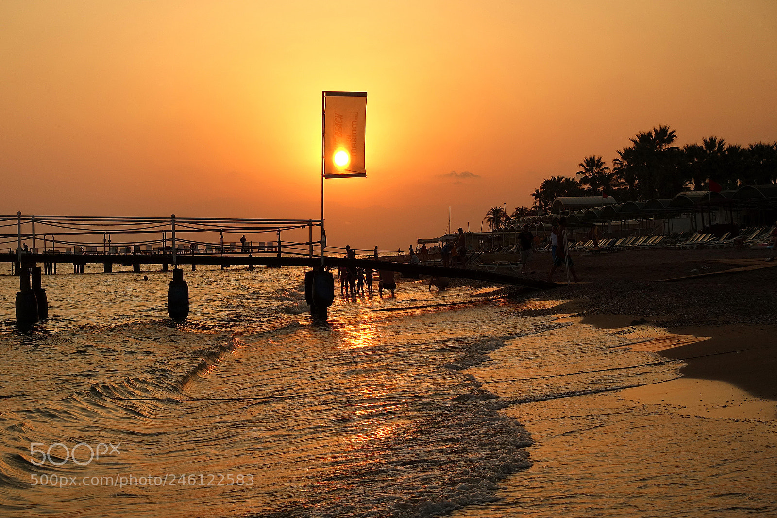 Sony Cyber-shot DSC-RX100 III sample photo. Sunset and flags photography
