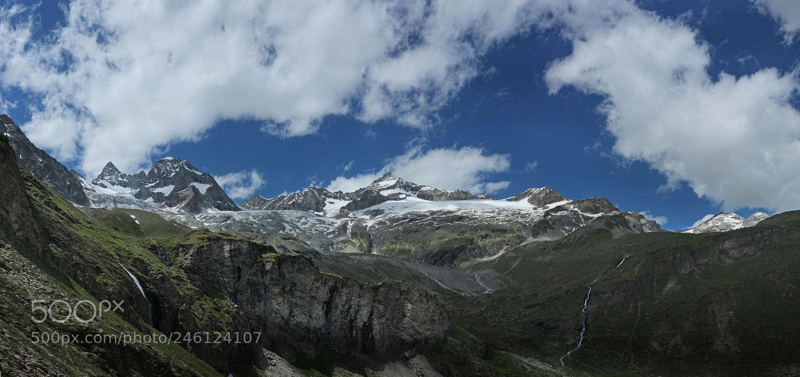 Fujifilm FinePix X100 sample photo. Panorama swiss alps photography