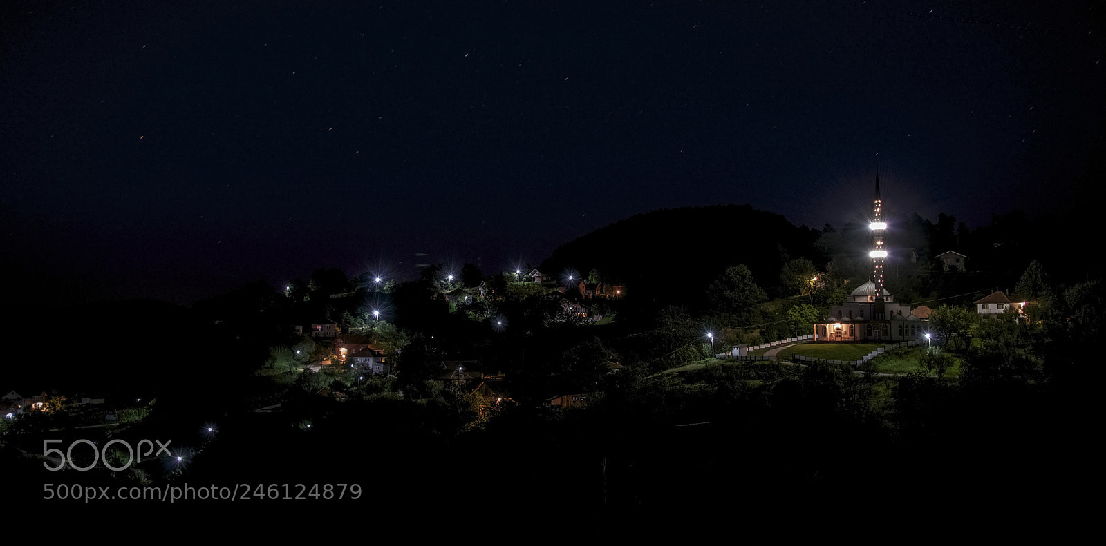 Nikon D800 sample photo. Mosque in the night photography