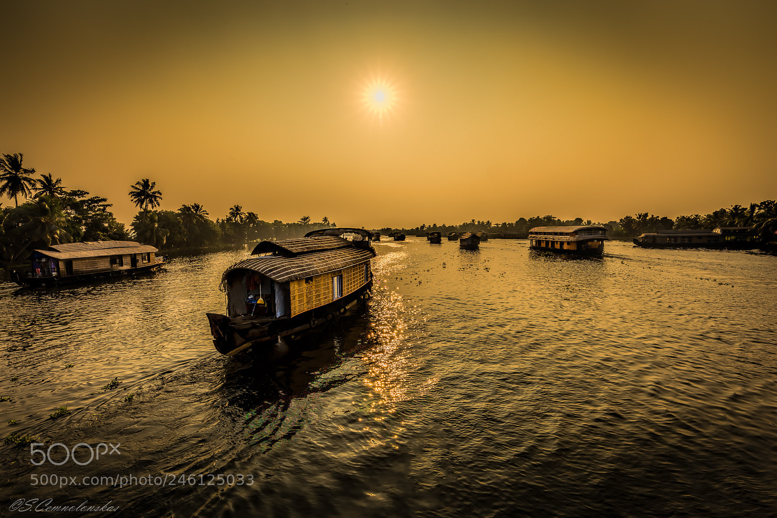 Canon EOS 6D sample photo. Sunset in alappuzha photography