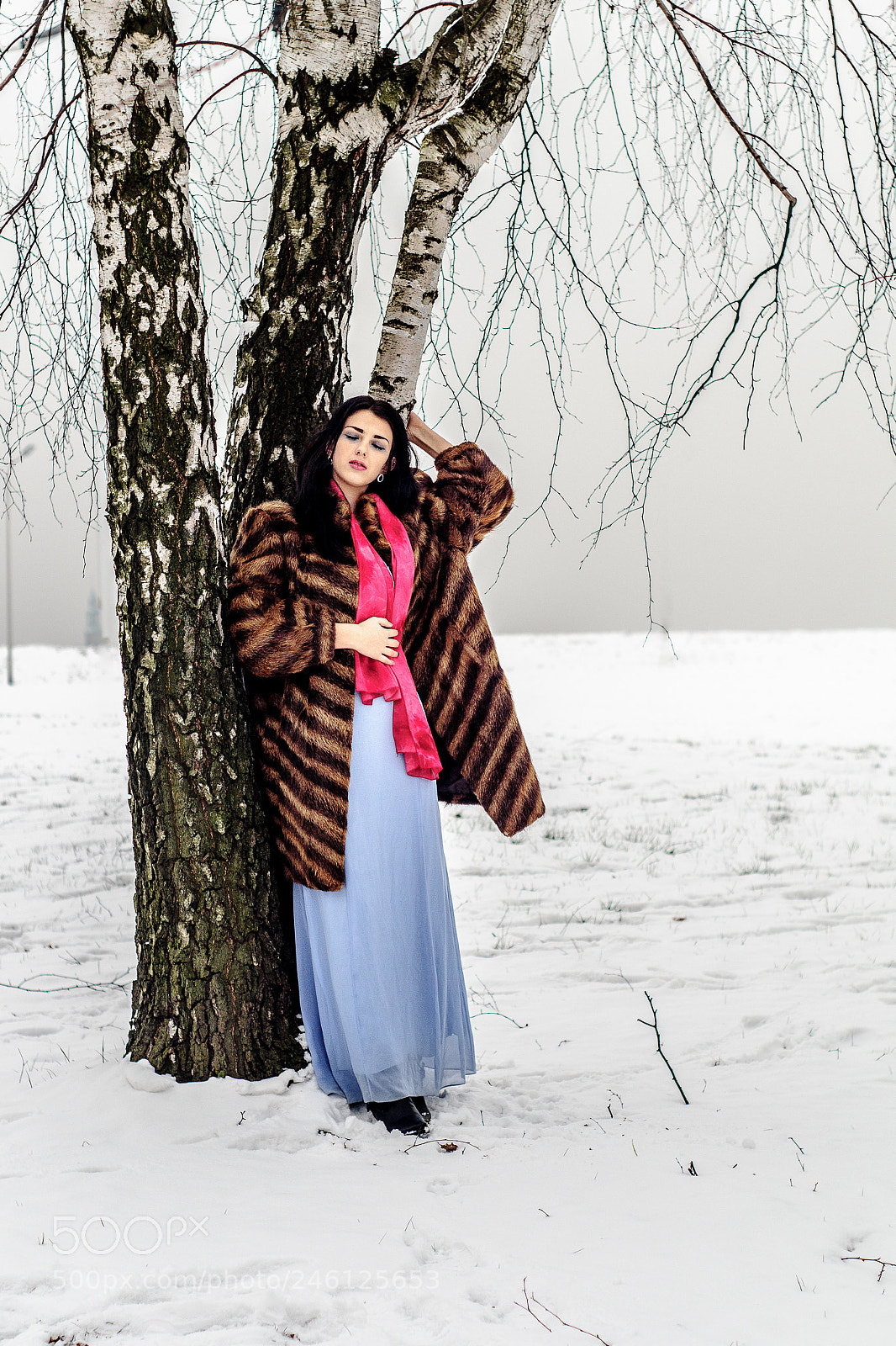 Sony SLT-A58 sample photo. Kamila in snowy weather photography