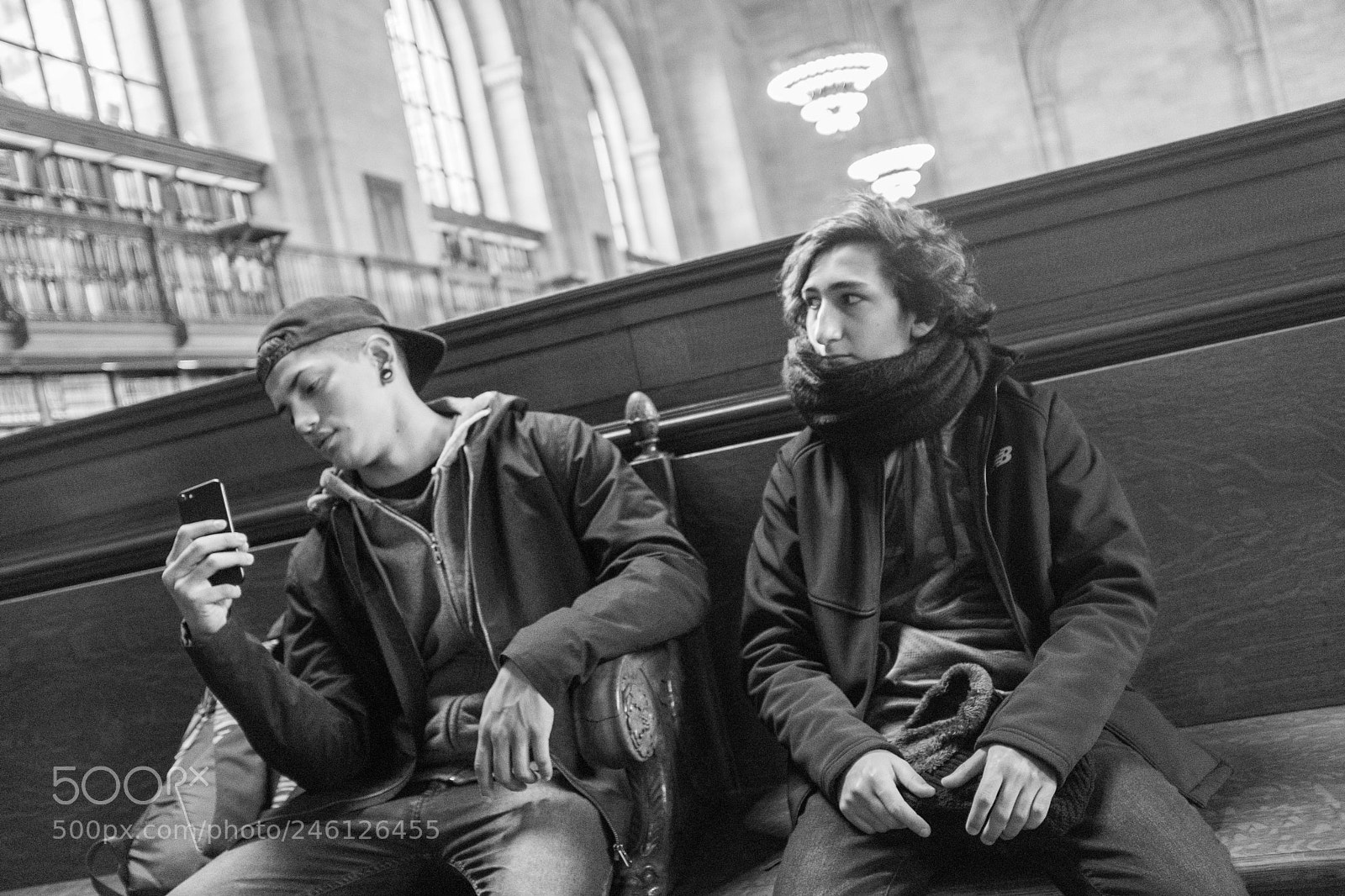 Fujifilm X100F sample photo. Library bench photography