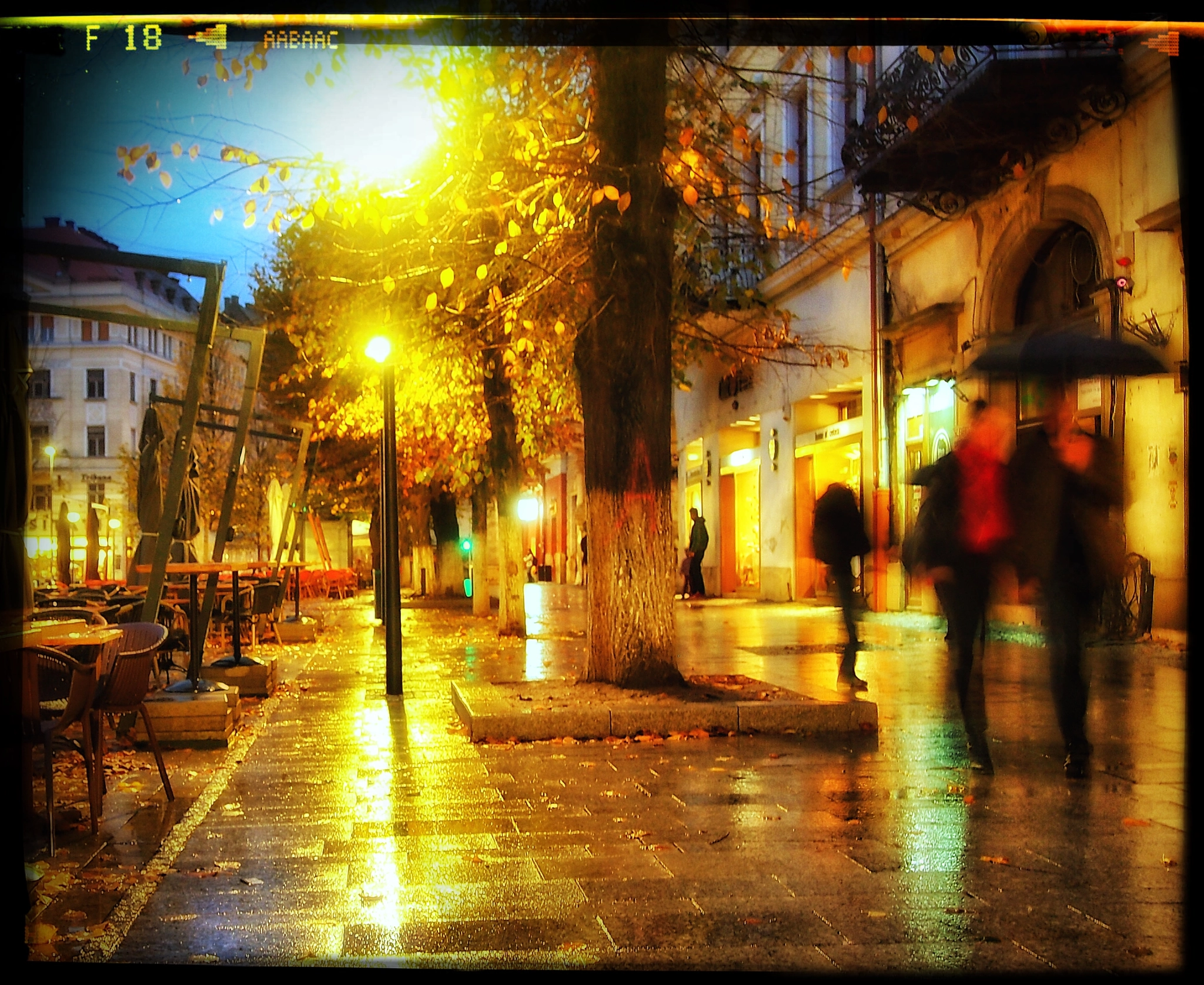 Olympus PEN E-P3 sample photo. Rainy evening photography