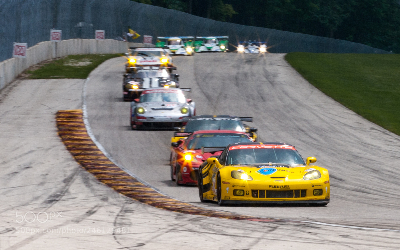 Canon EOS 20D sample photo. Corvette c6.r and compnay photography