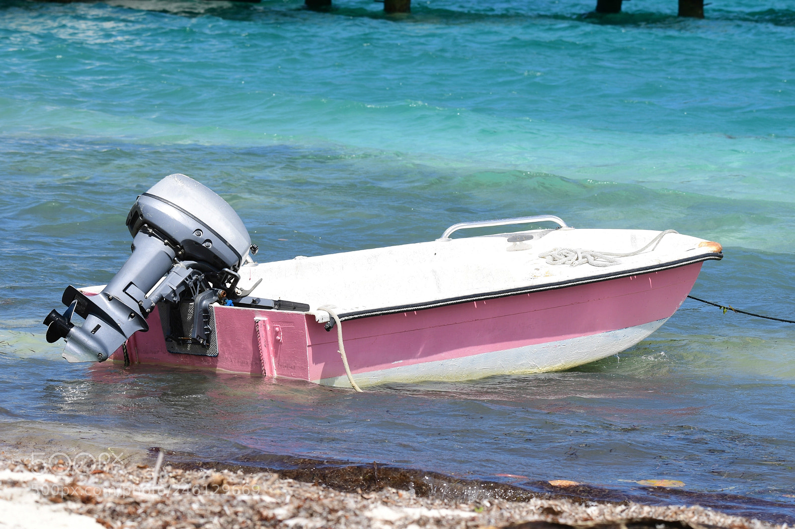 Nikon D500 sample photo. Pink dinghy photography