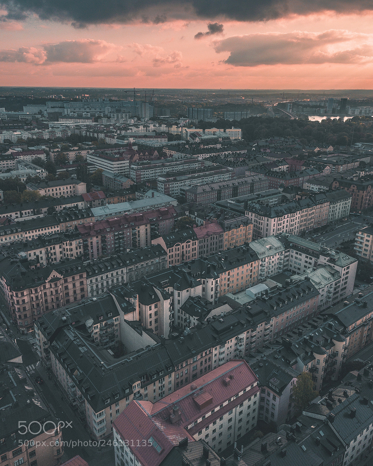 DJI FC220 sample photo. A view over stockholm. photography
