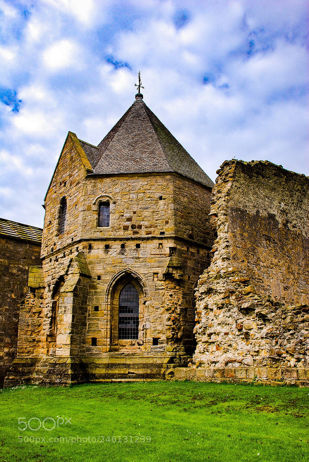 Nikon D80 sample photo. Inchcolm abbey ruins photography
