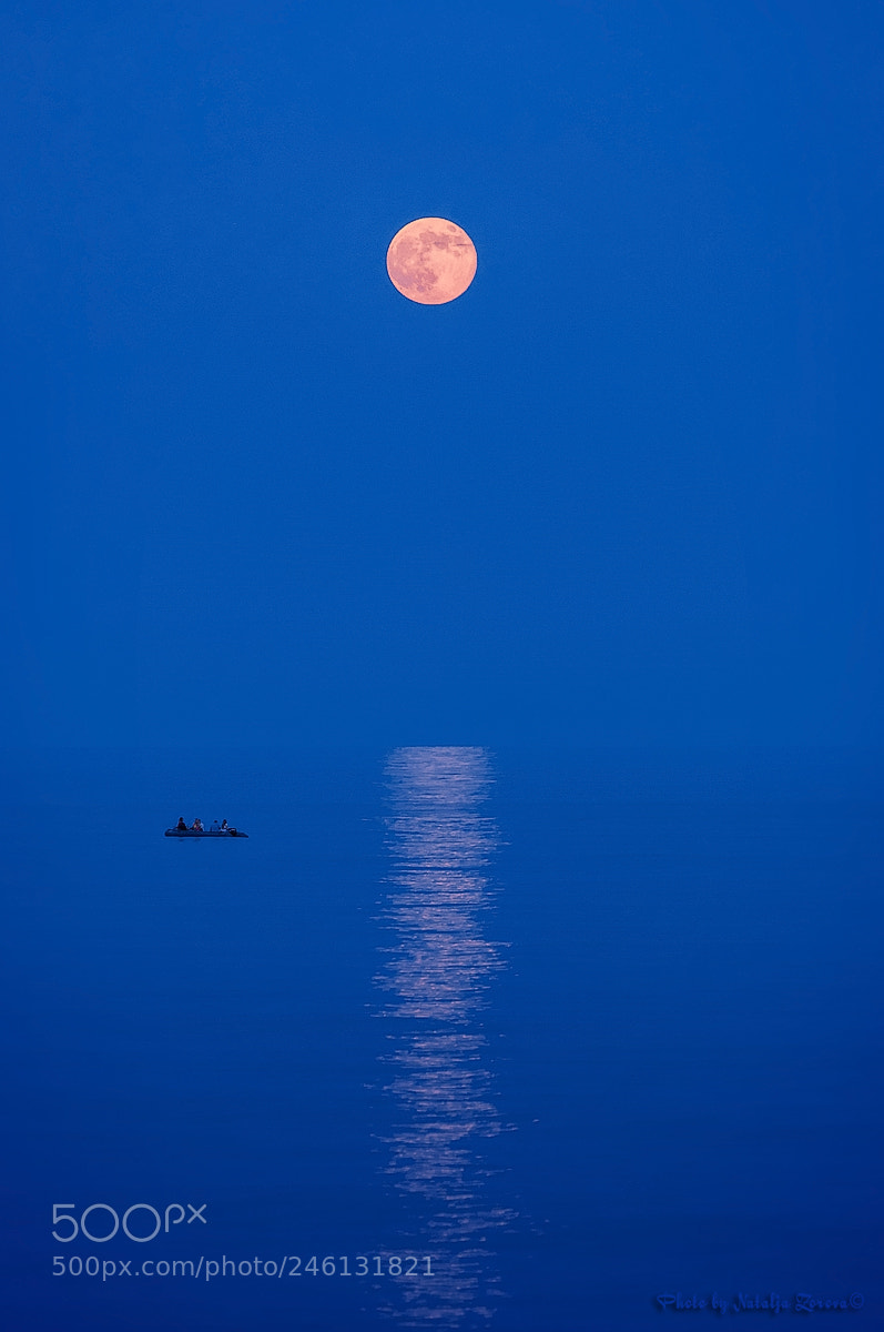 Nikon D5000 sample photo. Evening at sea photography