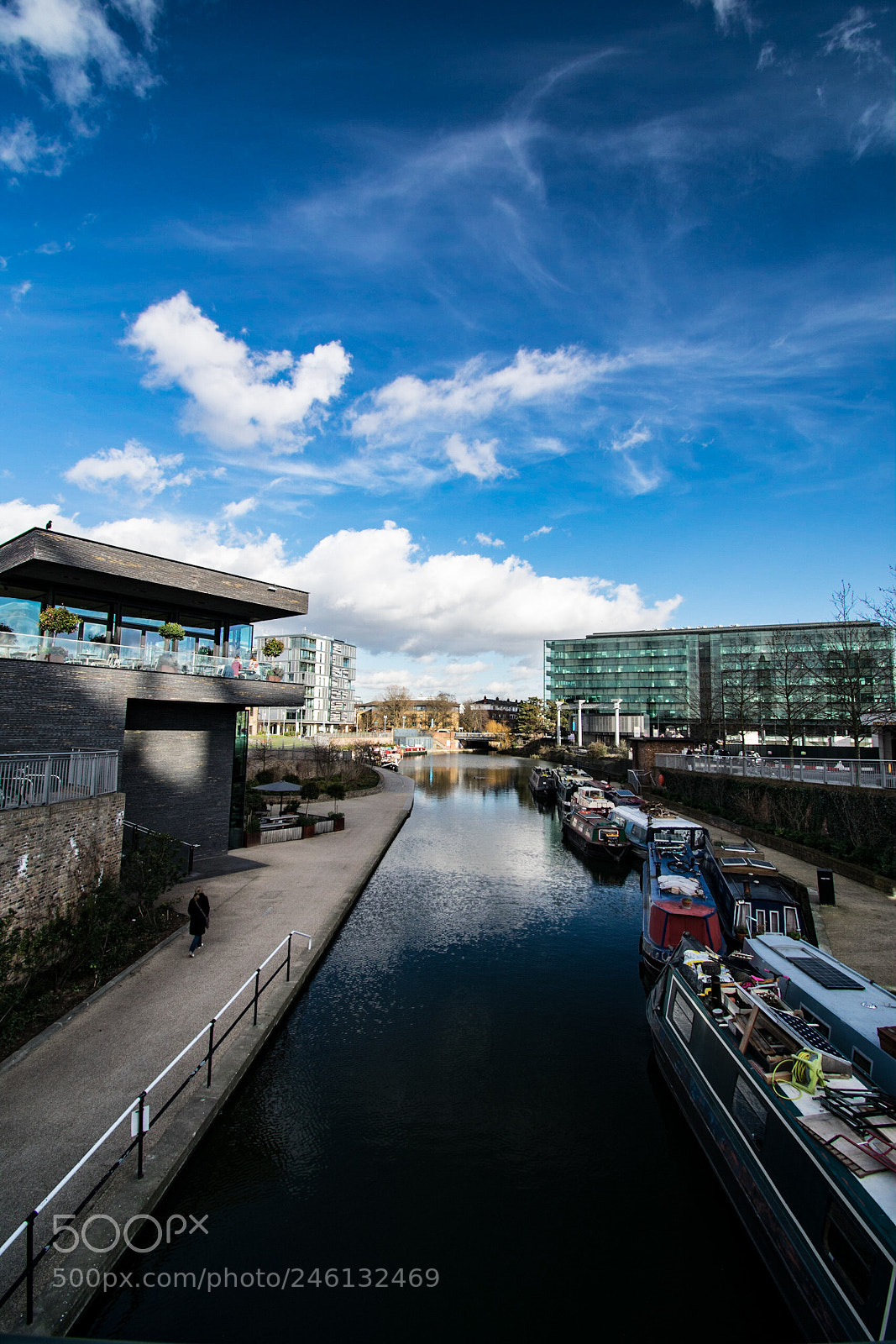 Nikon D3400 sample photo. Regent's canal with narrow photography