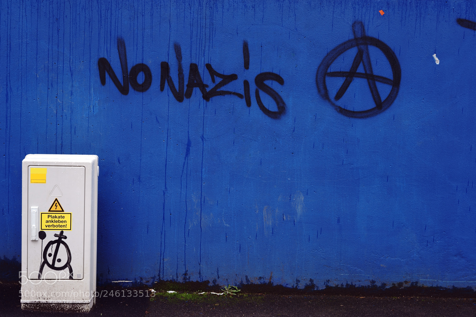 Sony a7 II sample photo. Slogan no nazis on photography