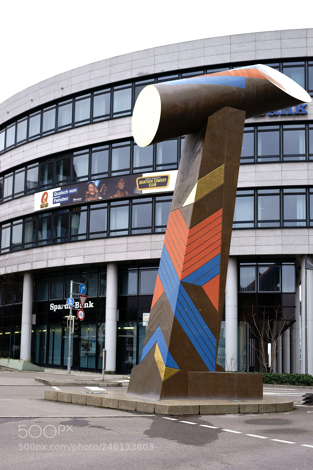 Sony a7 II sample photo. Sculpture wegzeichen 1 in stuttgart photography