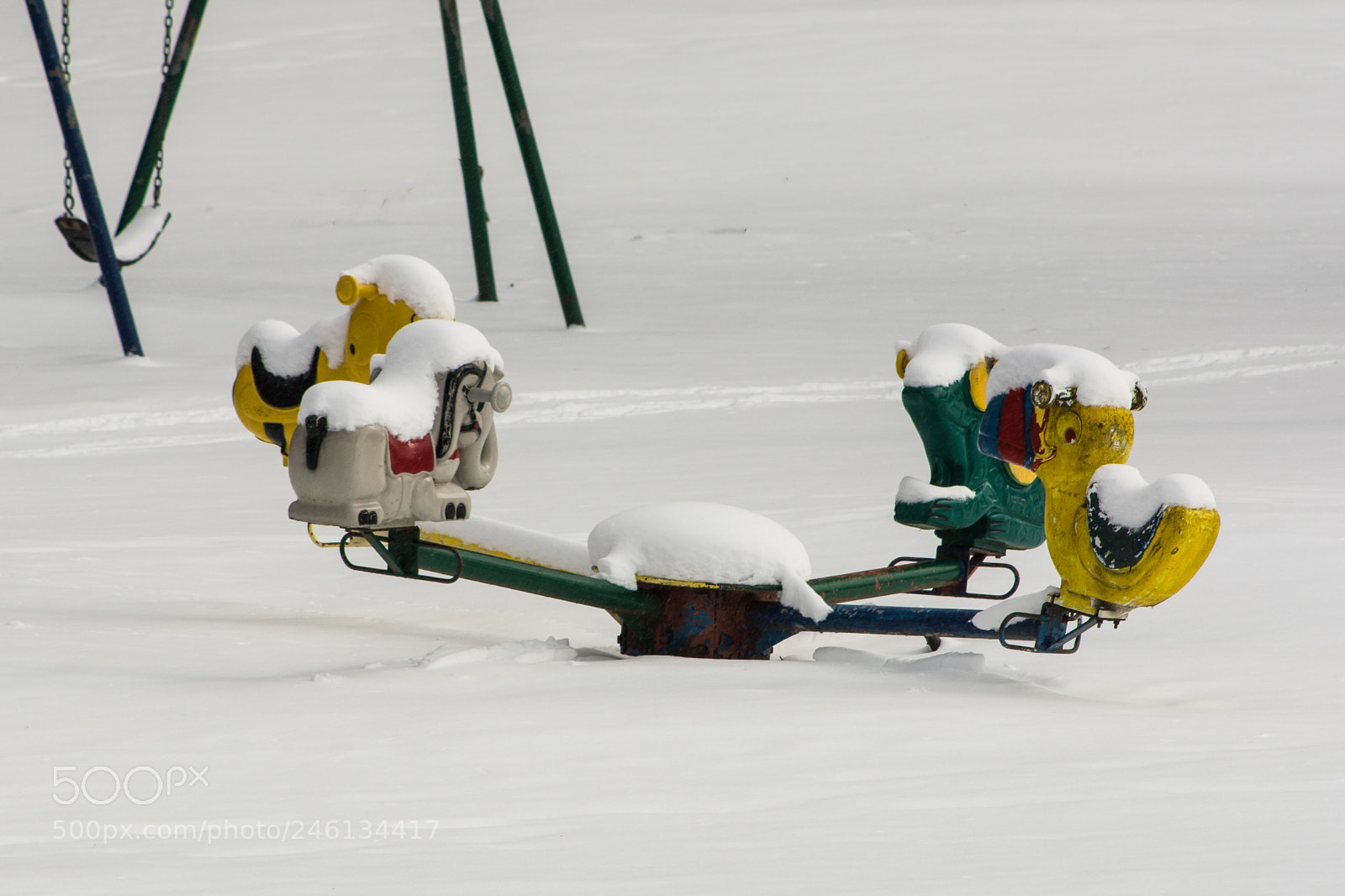Nikon D7100 sample photo. Children's ride in winter photography